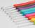 Набор крючков для вязания, d = 2-6 мм, 14 см, 9 шт, цвет разноцветный