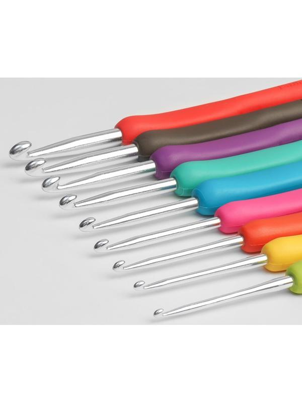 Набор крючков для вязания, d = 2-6 мм, 14 см, 9 шт, цвет разноцветный