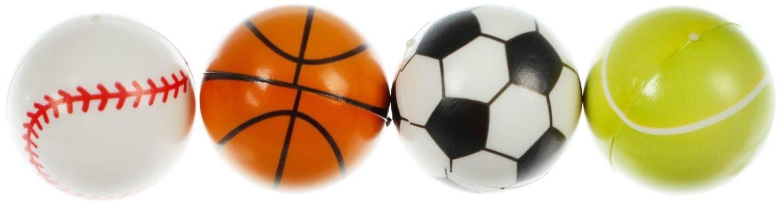 Мягкий «Спорт», мягкий, 4,5 см, виды МИКС, 1 шт., 386164