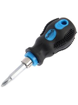 Отвертка комбинированная ТУНДРА, 2 в 1, сатин, двухкомпонентная рукоятка, PH2/SL6 х 38 мм