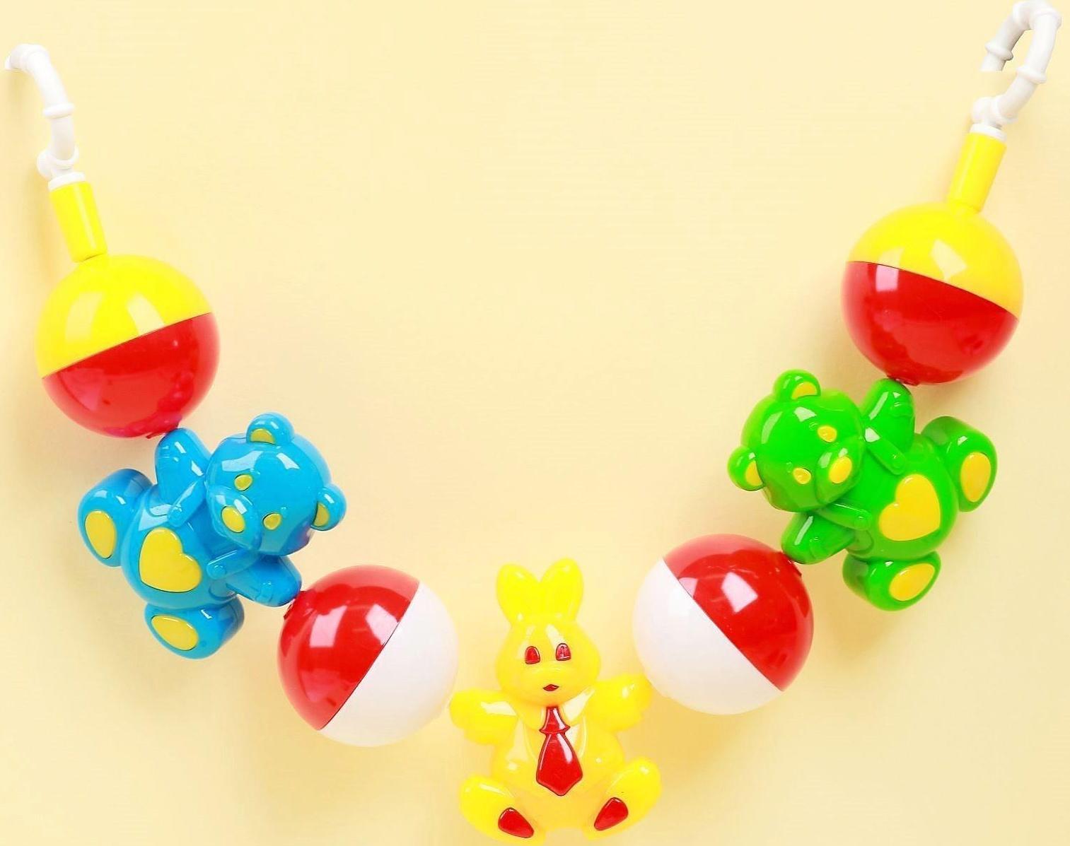 Погремушка растяжка на коляску/кроватку «Лесная сказка», МИКС