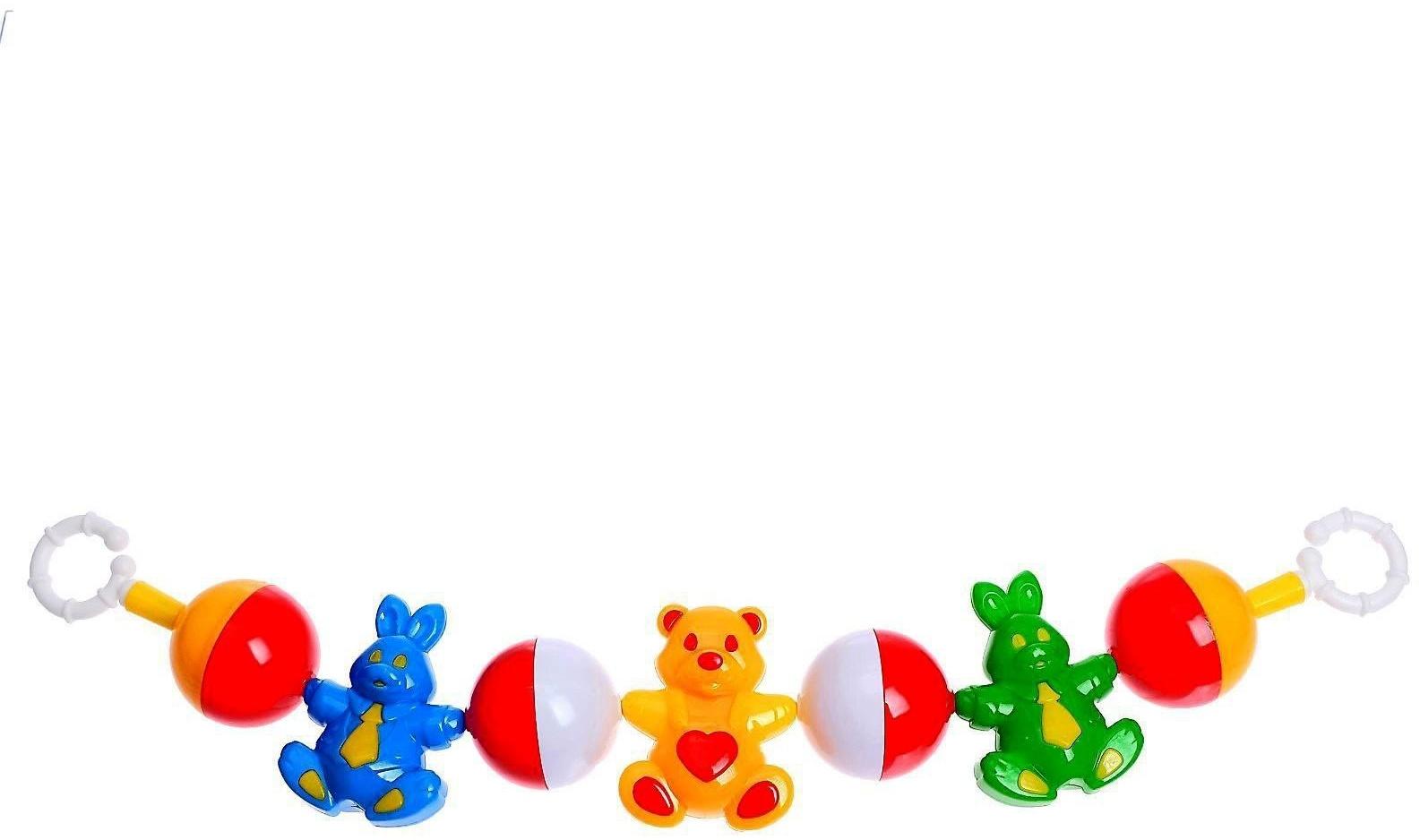 Погремушка растяжка на коляску/кроватку «Лесная сказка», МИКС