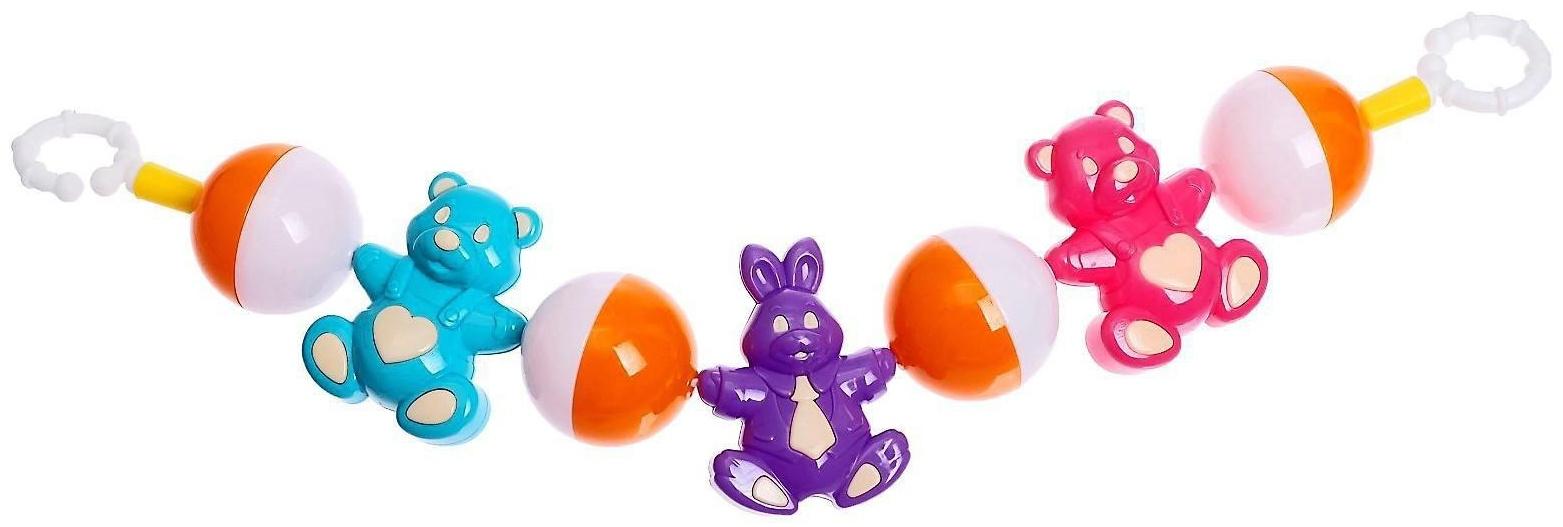 Погремушка растяжка на коляску/кроватку «Лесная сказка», МИКС