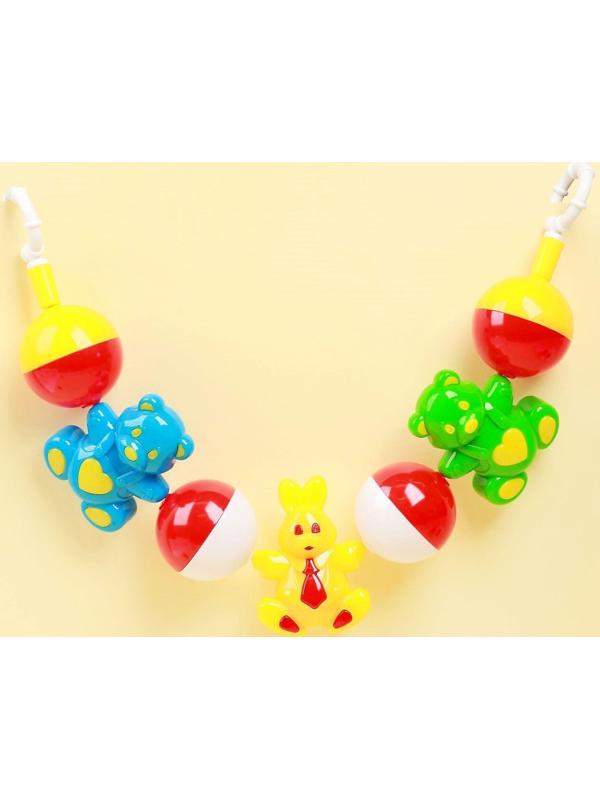 Погремушка растяжка на коляску/кроватку «Лесная сказка», МИКС