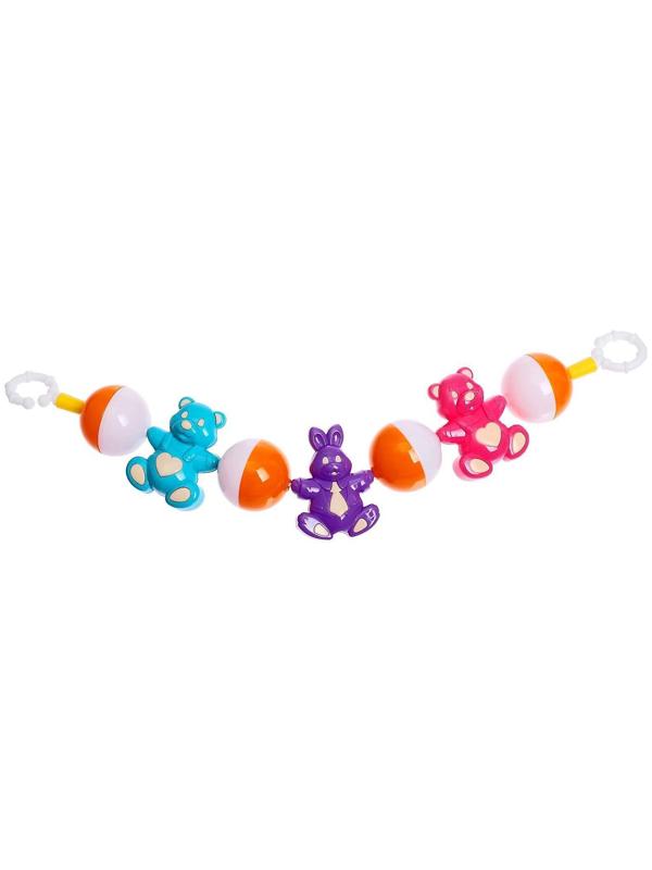 Погремушка растяжка на коляску/кроватку «Лесная сказка», МИКС