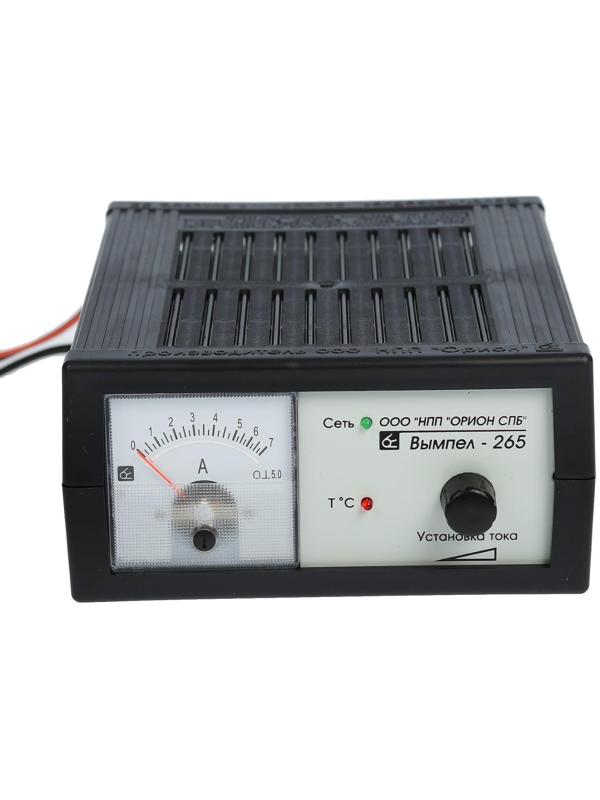 Зарядно-предпусковое устройство АКБ Вымпел-265, 0,6 - 7 А, 12 В, до 100 Ач