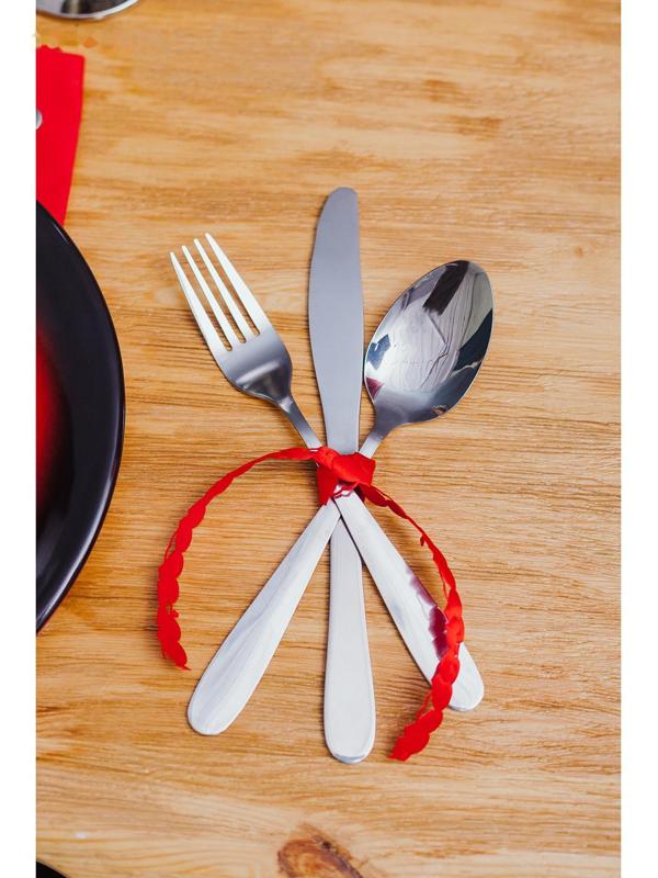 Лента фигурная «Сердца», 15 мм, 9 ± 0,5 м, цвет красный