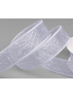 Лента декоративная «Паутинка», 25 мм, 23 ± 1 м, цвет белый №7