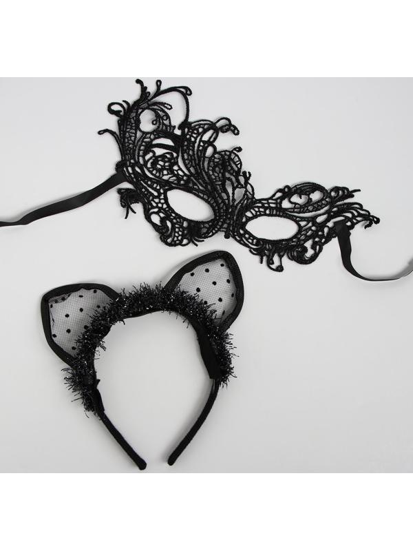 Карнавальный костюм «Кошечка», маска, ушки