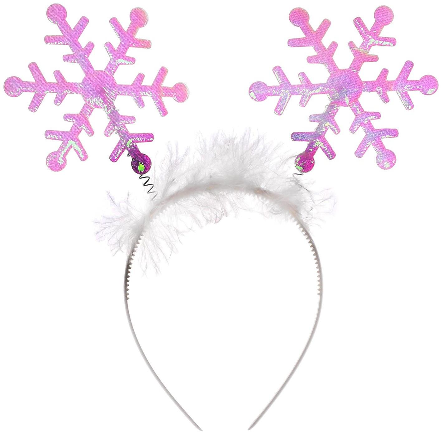 Карнавальный ободок «Снежинки», перелив МИКС