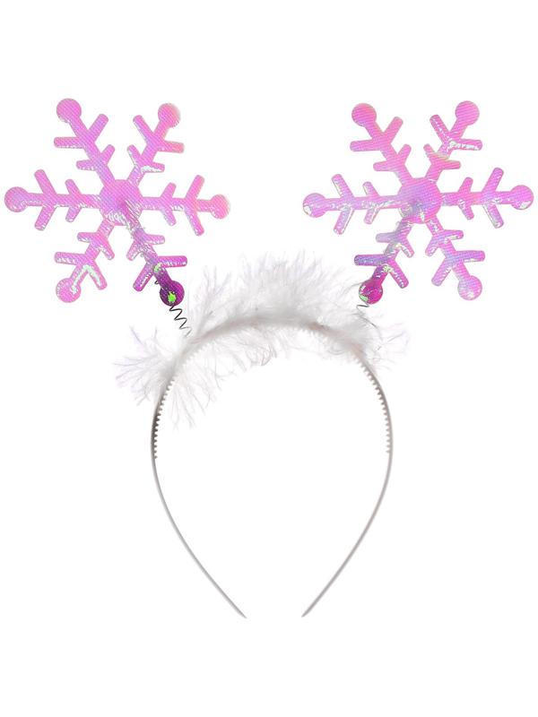 Карнавальный ободок «Снежинки», перелив МИКС