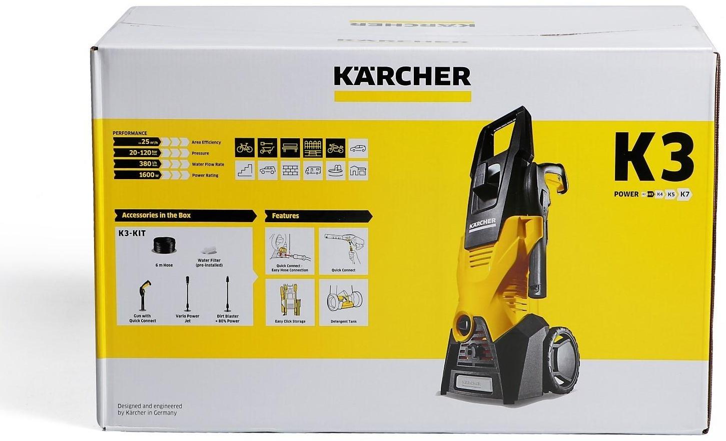 Мойка высокого давления Karcher K 3, 120 бар, 380 л/ч, 1.601-888.0