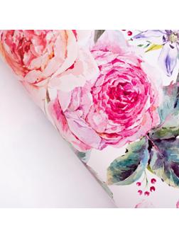 Бумага упаковочная глянцевая «Летние цветы», 70 × 100 см / 10 шт.