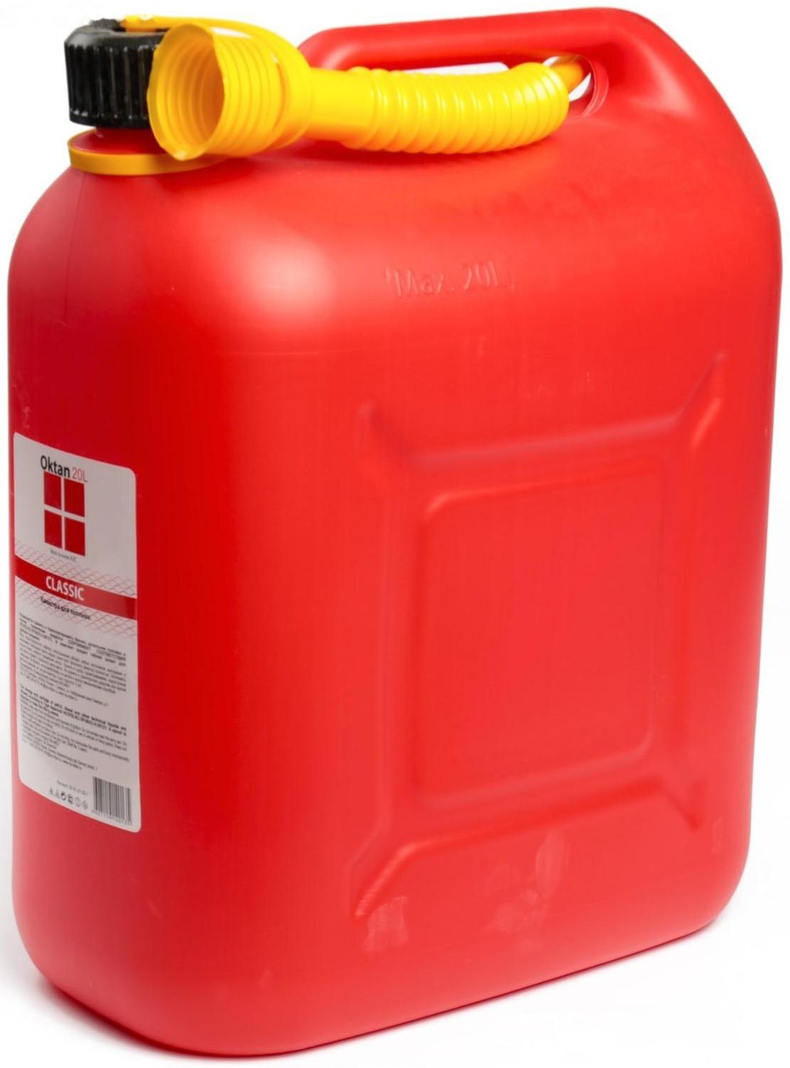 Канистра ГСМ Oktan CLASSIK, 20 л, пластиковая, красная