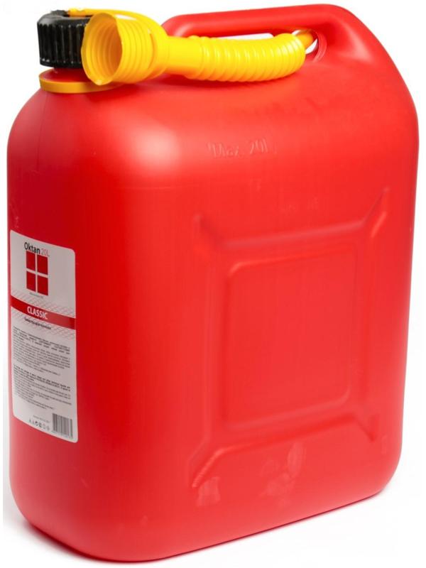 Канистра ГСМ Oktan CLASSIK, 20 л, пластиковая, красная