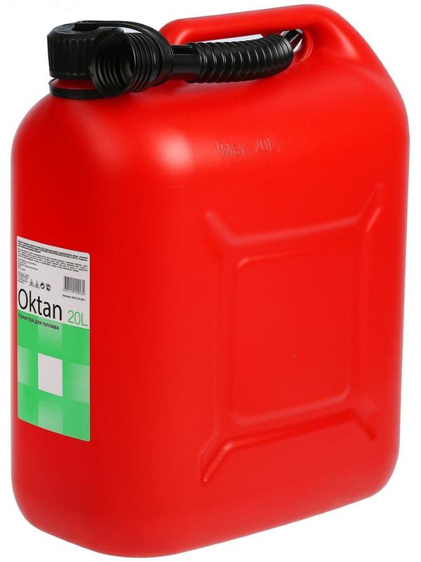Канистра ГСМ Oktan CLASSIK, 20 л, пластиковая, красная