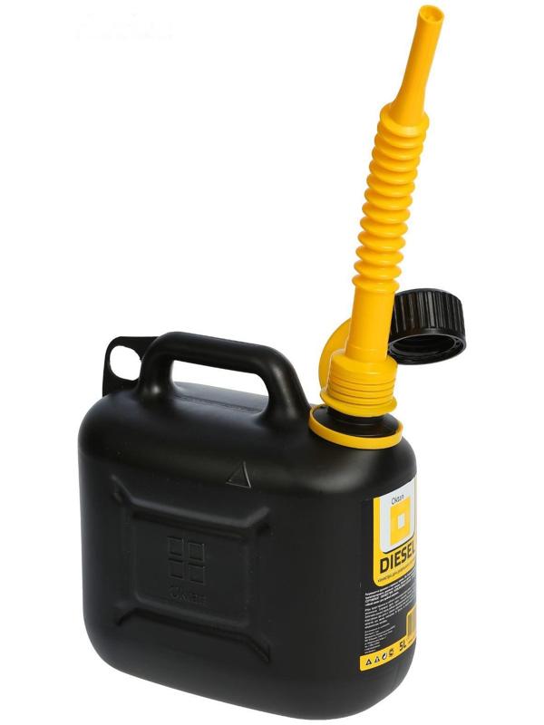 Канистра ГСМ Oktan DIESEL, 5 л, пластиковая, черная