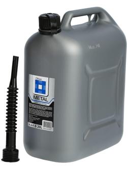 Канистра ГСМ Oktan METAL, 20 л, пластиковая, серая