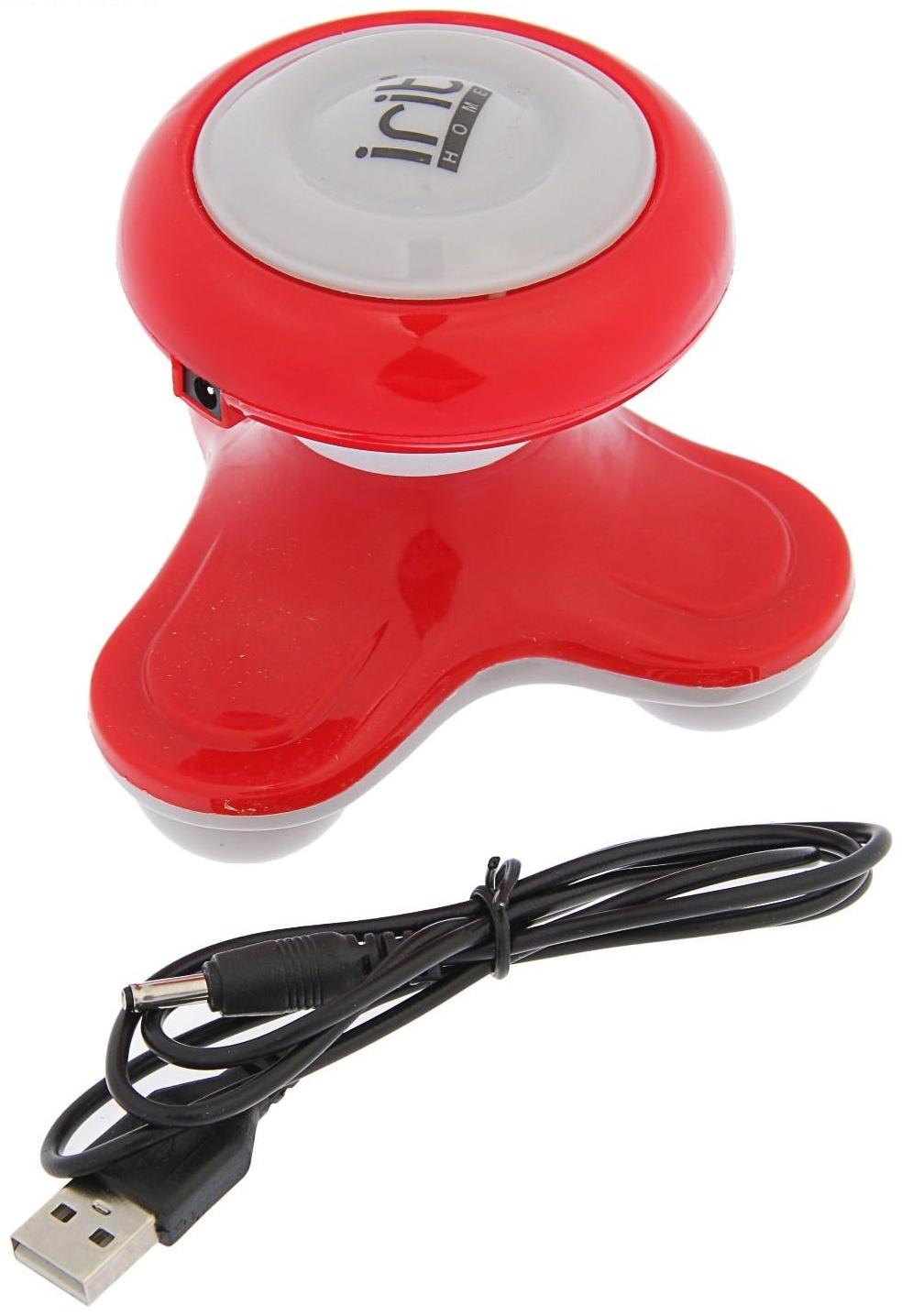 Массажёр для тела Irit IR-3602, электрический, от 3хААА (не в комплекте), USB, МИКС