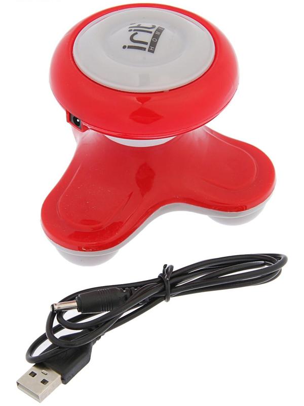 Массажёр для тела Irit IR-3602, электрический, от 3хААА (не в комплекте), USB, МИКС