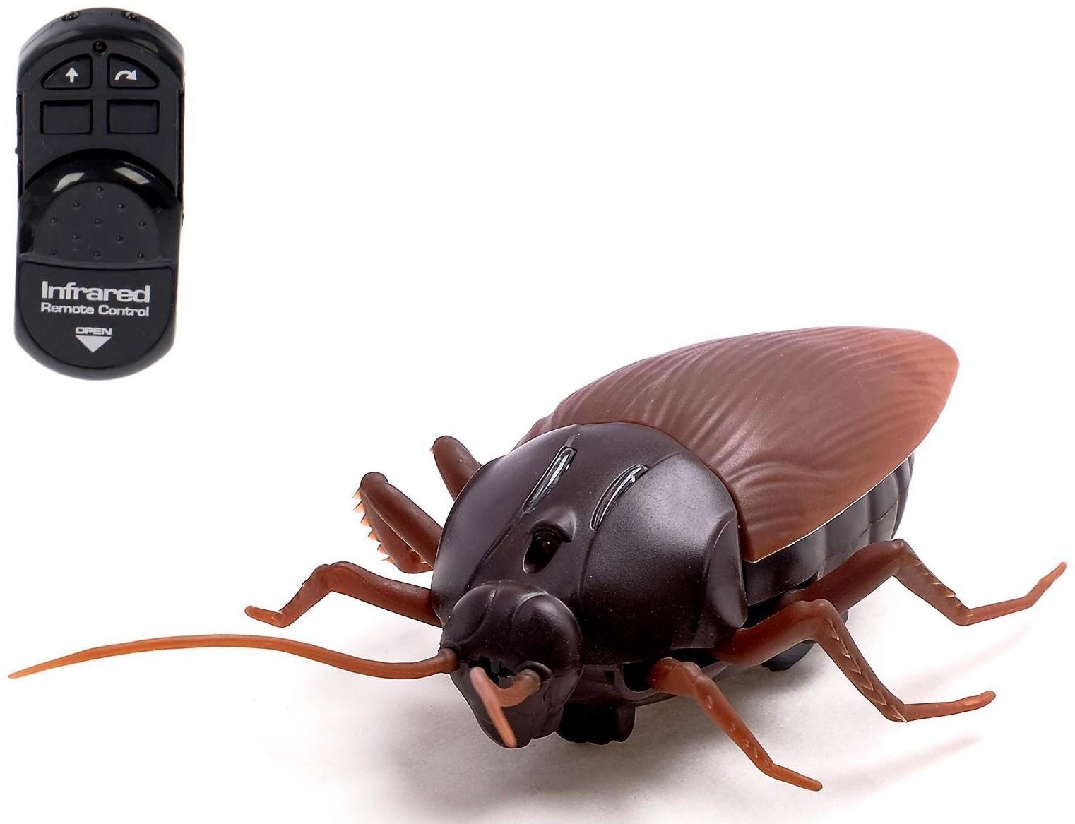 Жук радиоуправляемый «Таракан», работает от батареек, свет