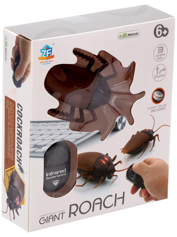 Жук радиоуправляемый «Таракан», работает от батареек, свет