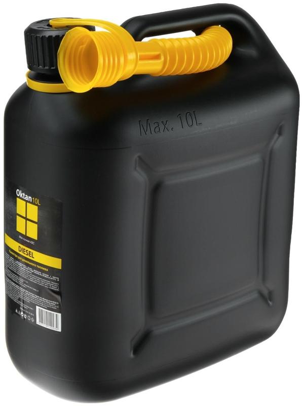 Канистра ГСМ Oktan DIESEL, 10 л, пластиковая, черная