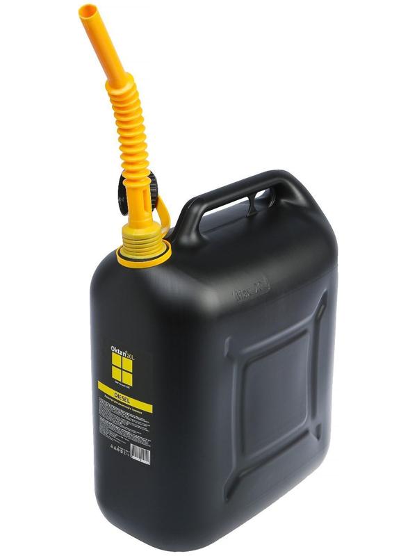 Канистра ГСМ Oktan DIESEL, 20 л, пластиковая, черная