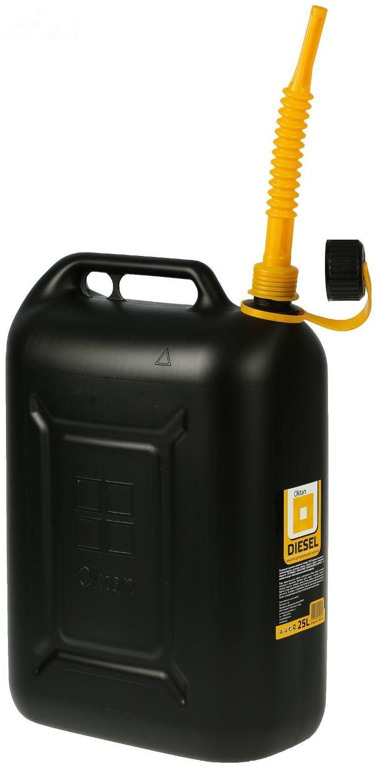 Канистра ГСМ Oktan DIESEL, 25 л, пластиковая, черная