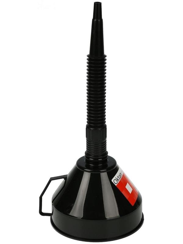 Воронка для ГСМ Oktant с фильтром и гибким носиком, диаметр 160 мм, высота 380 мм