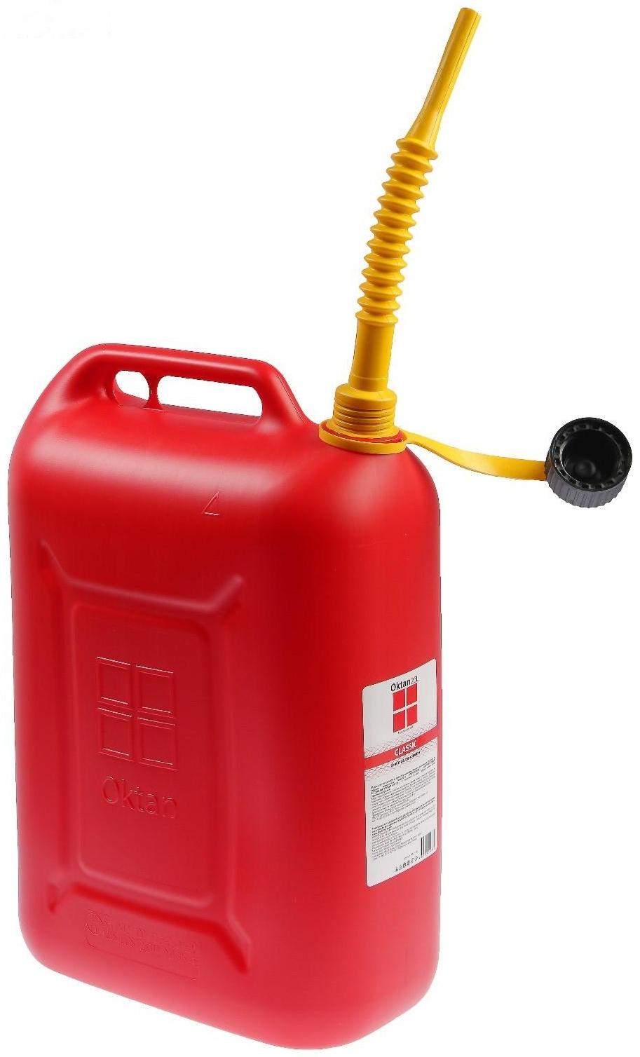 Канистра ГСМ Oktan CLASSIK, 25 л, пластиковая, красная