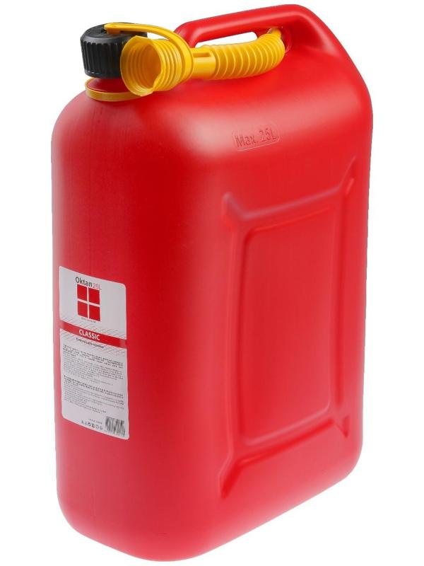 Канистра ГСМ Oktan CLASSIK, 25 л, пластиковая, красная