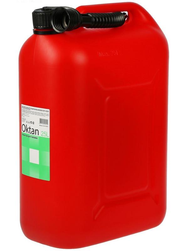 Канистра ГСМ Oktan CLASSIK, 25 л, пластиковая, красная