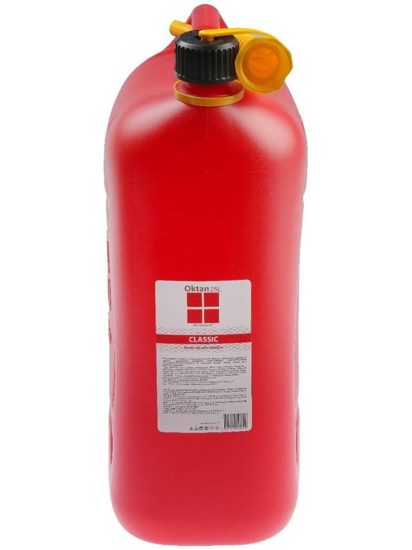 Канистра ГСМ Oktan CLASSIK, 25 л, пластиковая, красная