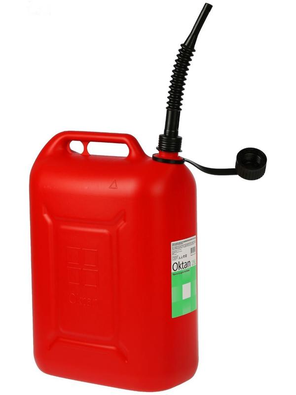 Канистра ГСМ Oktan CLASSIK, 25 л, пластиковая, красная