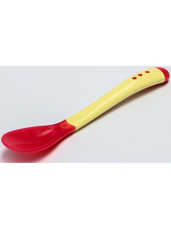 Набор для кормления, 3 предмета: миска 350 мл на присоске, крышка, термоложка, цвет жёлтый