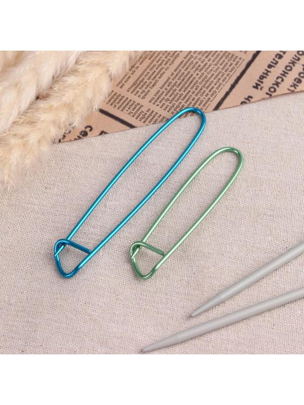 Набор вспомогательных булавок для вязания, 9/11,5 см, 2 шт, цвет МИКС