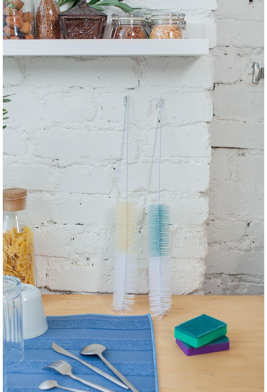 Ёршик для посуды Доляна, 47×5 см, цвет МИКС