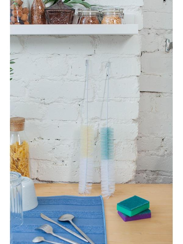 Ёршик для посуды Доляна, 47×5 см, цвет МИКС