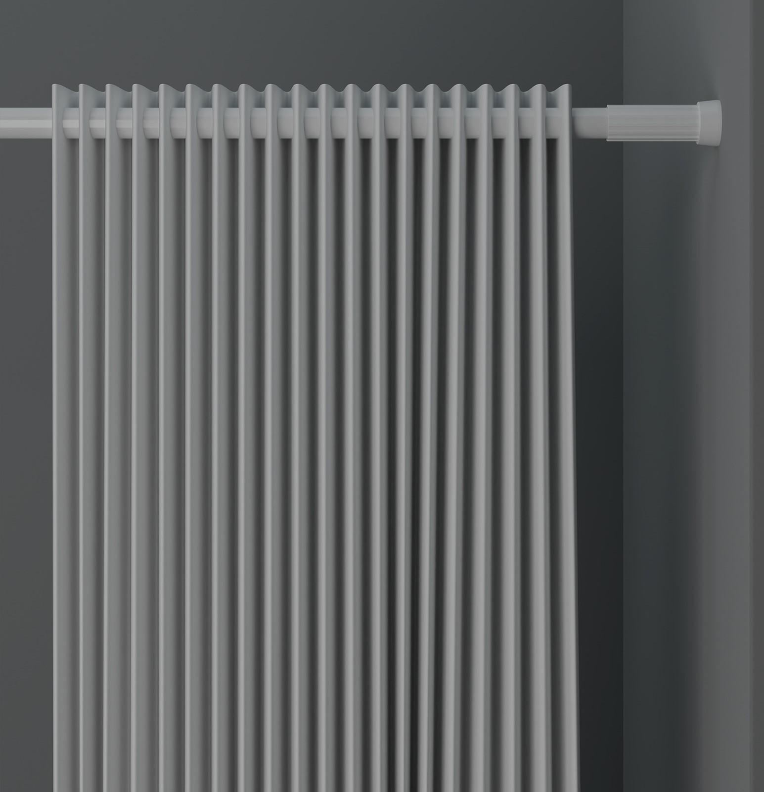 Карниз для ванной комнаты, телескопический, 70-120 см, цвет белый