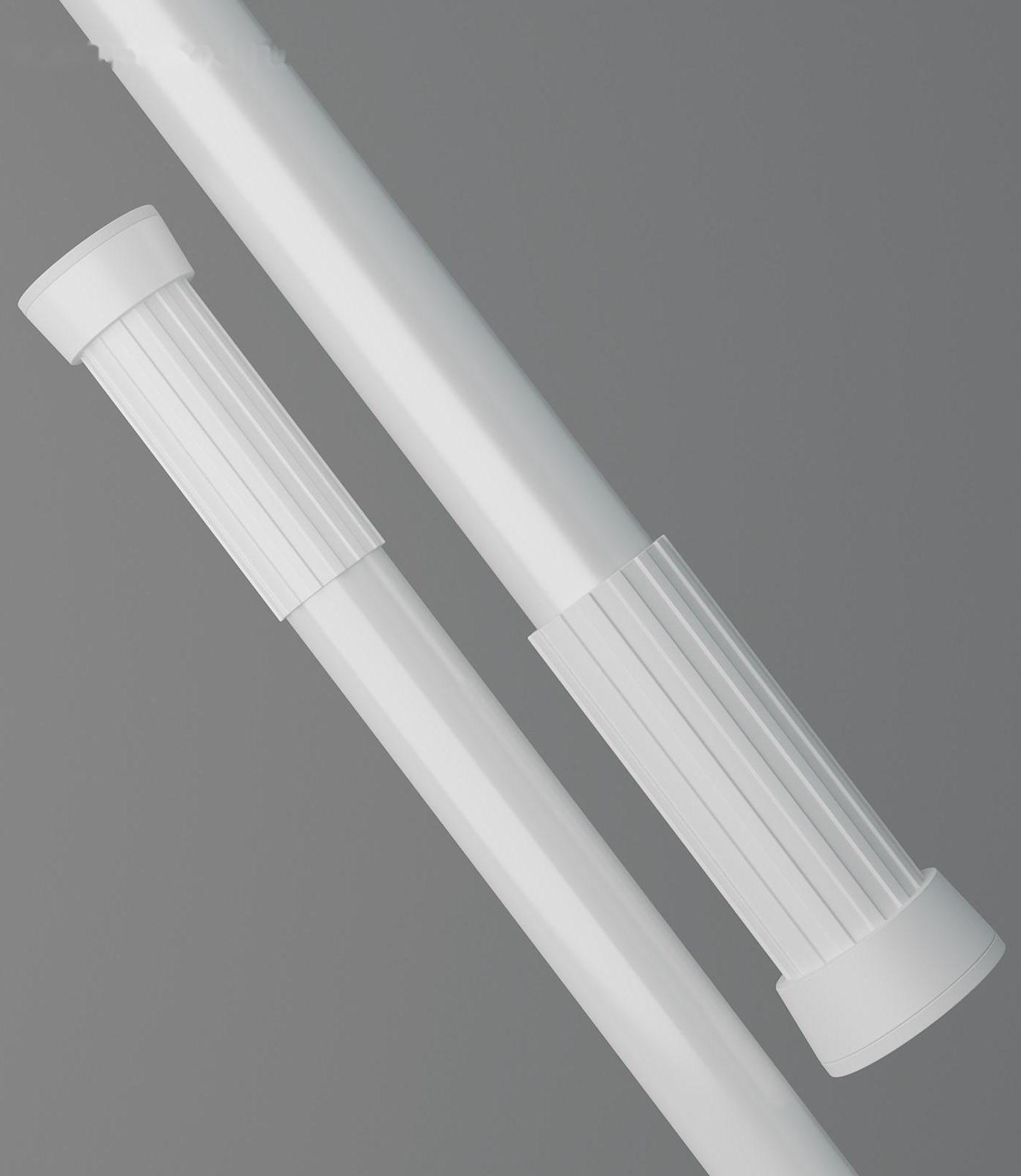 Карниз для ванной комнаты, телескопический, 70-120 см, цвет белый