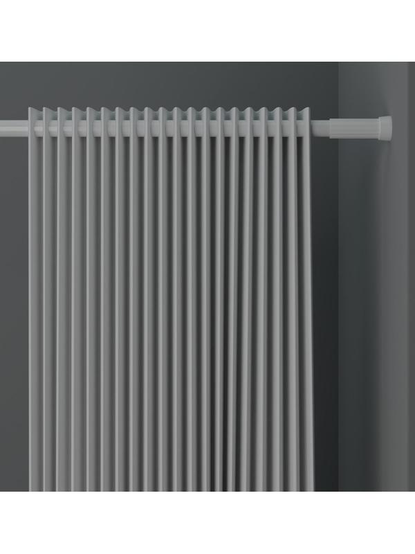 Карниз для ванной комнаты, телескопический, 70-120 см, цвет белый