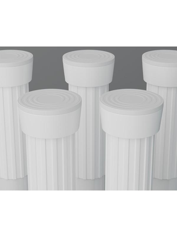 Карниз для ванной комнаты, телескопический, 70-120 см, цвет белый