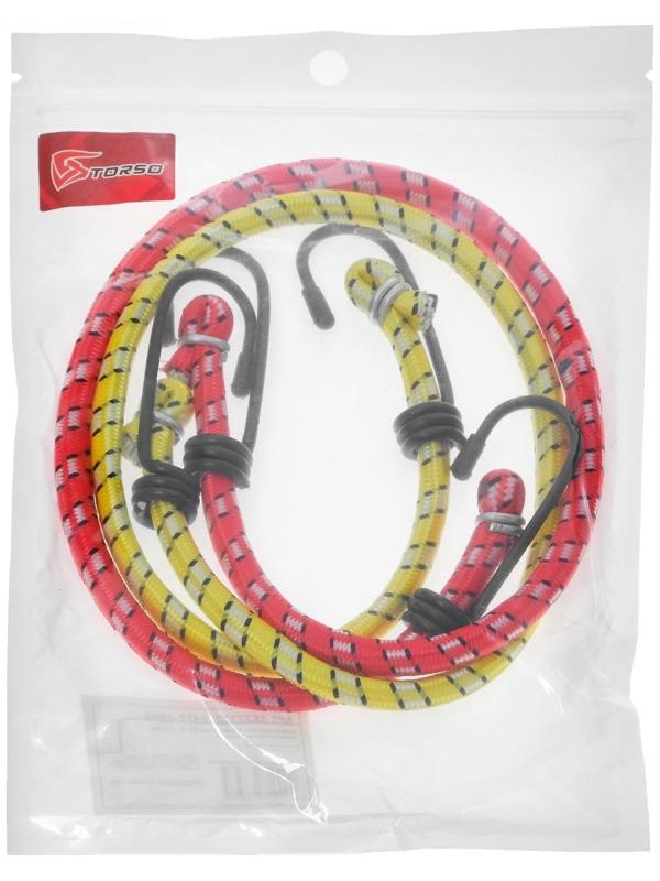 Резинка крепления TORSO 60 см, d 8 мм, металлические крючки, микс, набор 2 шт