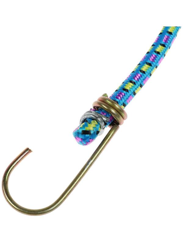 Резинка крепления TORSO 60 см, d 8 мм, металлические крючки, микс, набор 2 шт