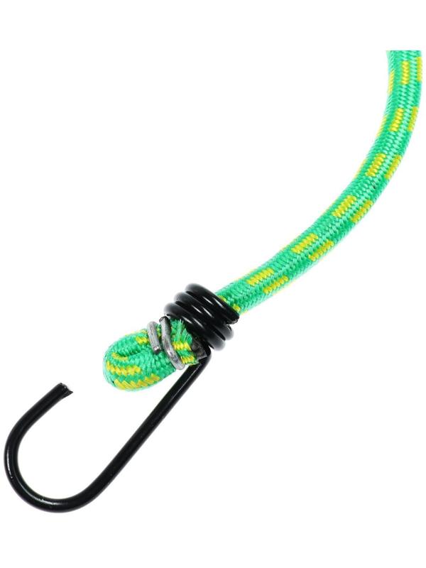 Резинка крепления TORSO  80 см, d 8 мм, металлические крючки, микс, набор 3 шт