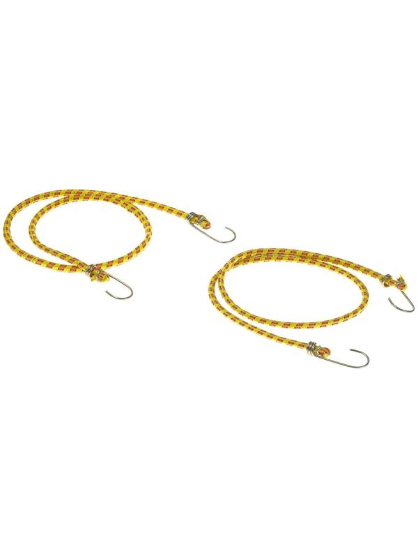 Резинка крепления TORSO 100 см, d 8 мм, металлические крючки, микс, набор 2 шт