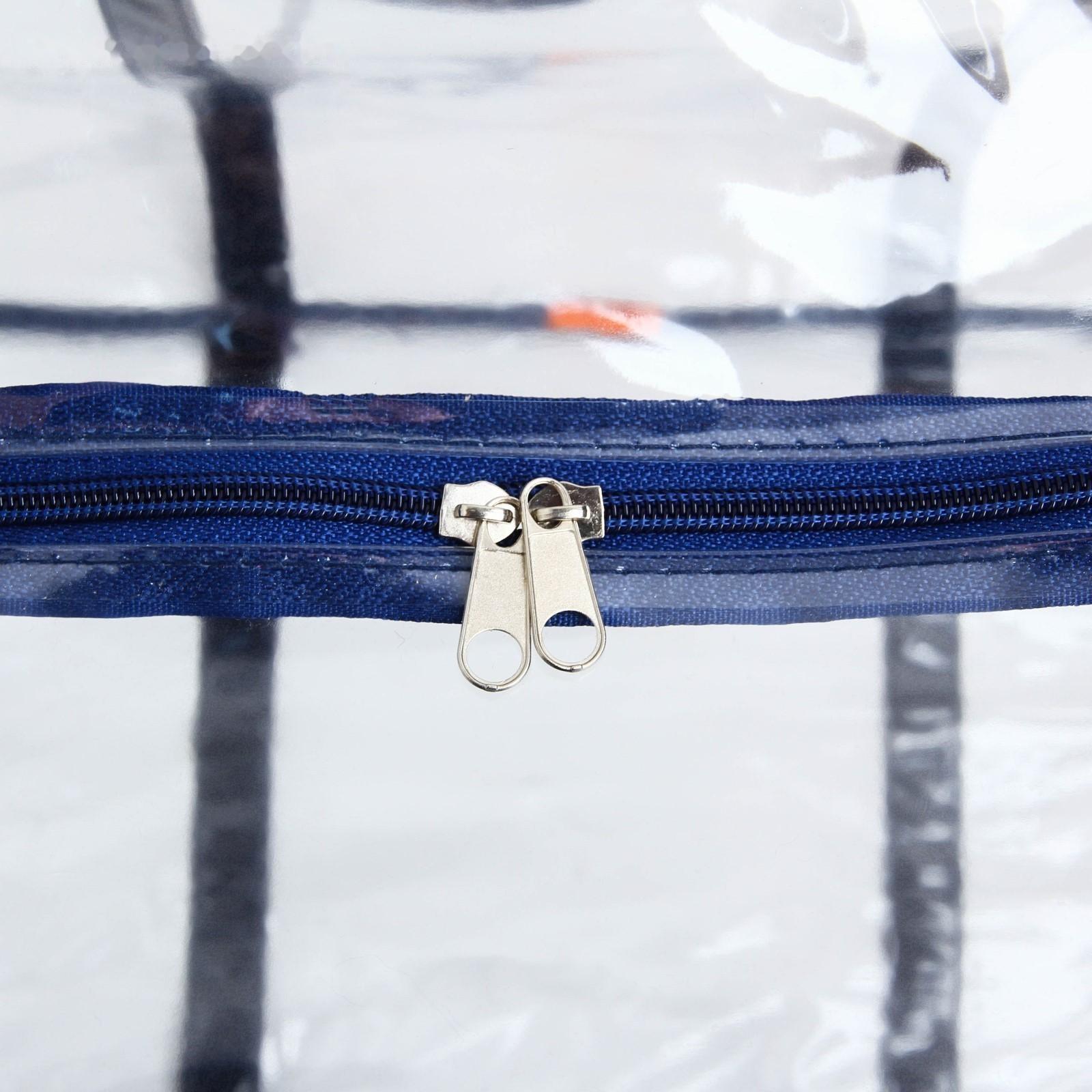 Сумка в роддом с карманом, цвет василёк