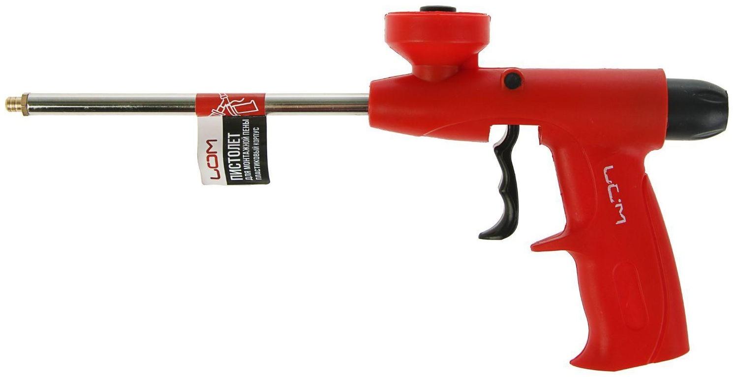 Пистолет для монтажной пены, ЛОМ, пластиковый корпус