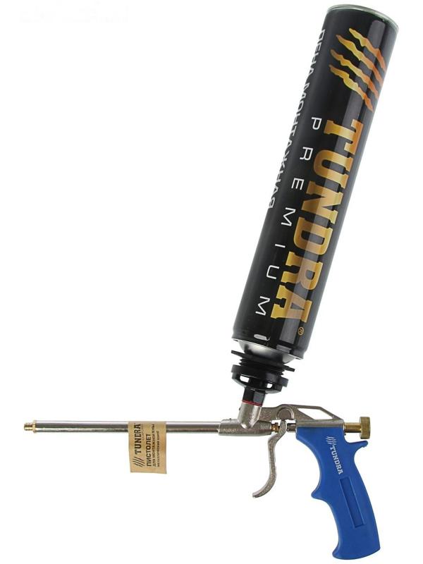 Пистолет для монтажной пены ТУНДРА, металлический корпус